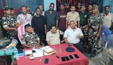 घोड़ासहन में पकड़े गये पांचो विदेशी नेपाल जेल ब्रेक के बाद हुए थे फरार